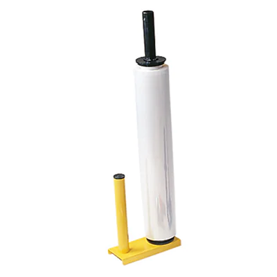 Handabroller für Stretchfolien Metall gelb Handabroller für Stretchfolien Metall gelb