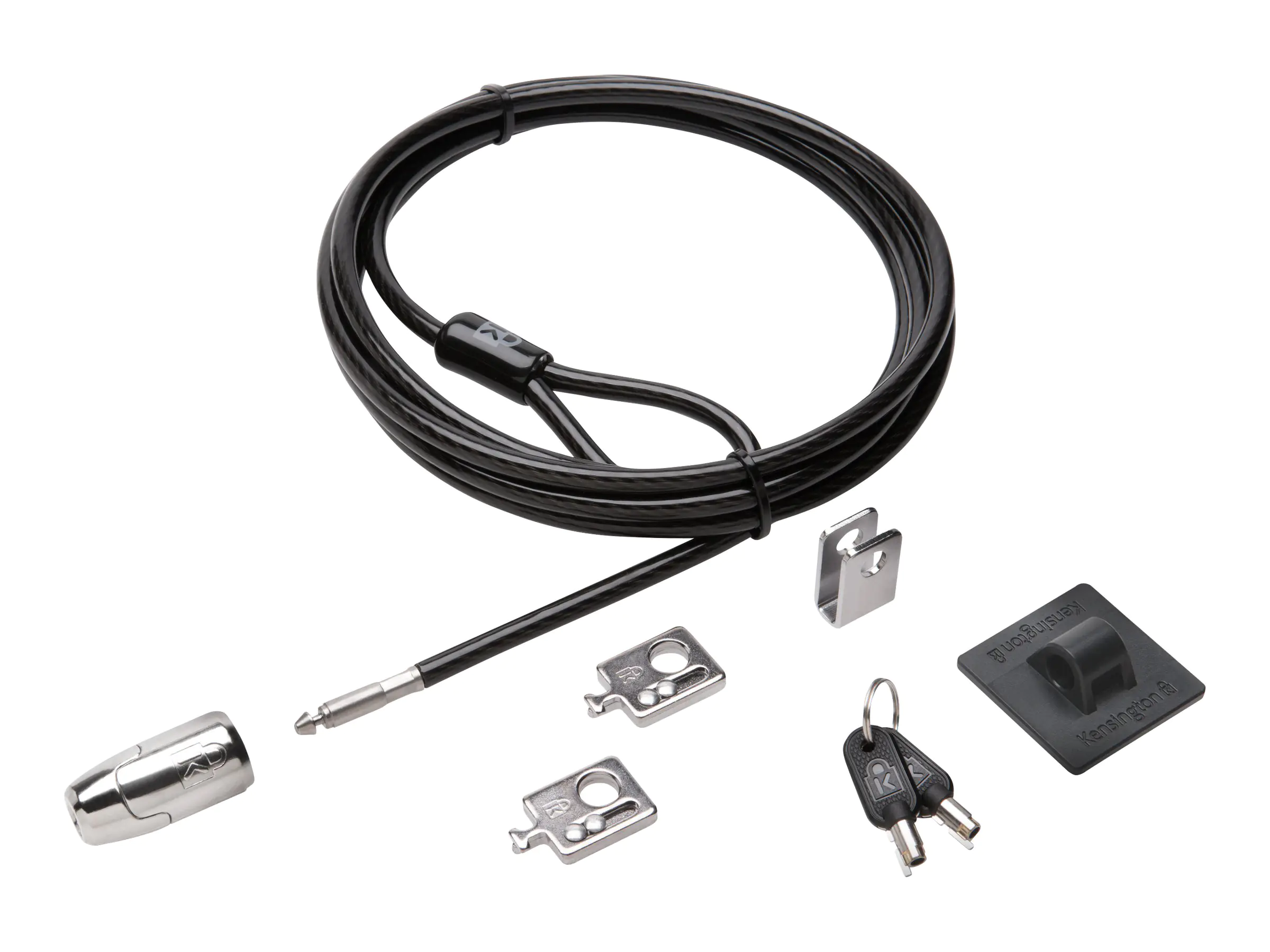 Kensington Desktop and Peripherals Standard Keyed Locking Kit 2.0 - Sicherheitskabelschloss - 2.4 m Kensington Desktop and Peripherals Standard Keyed Locking Kit 2.0 - Sicherheitskabelschloss - 2.4 m