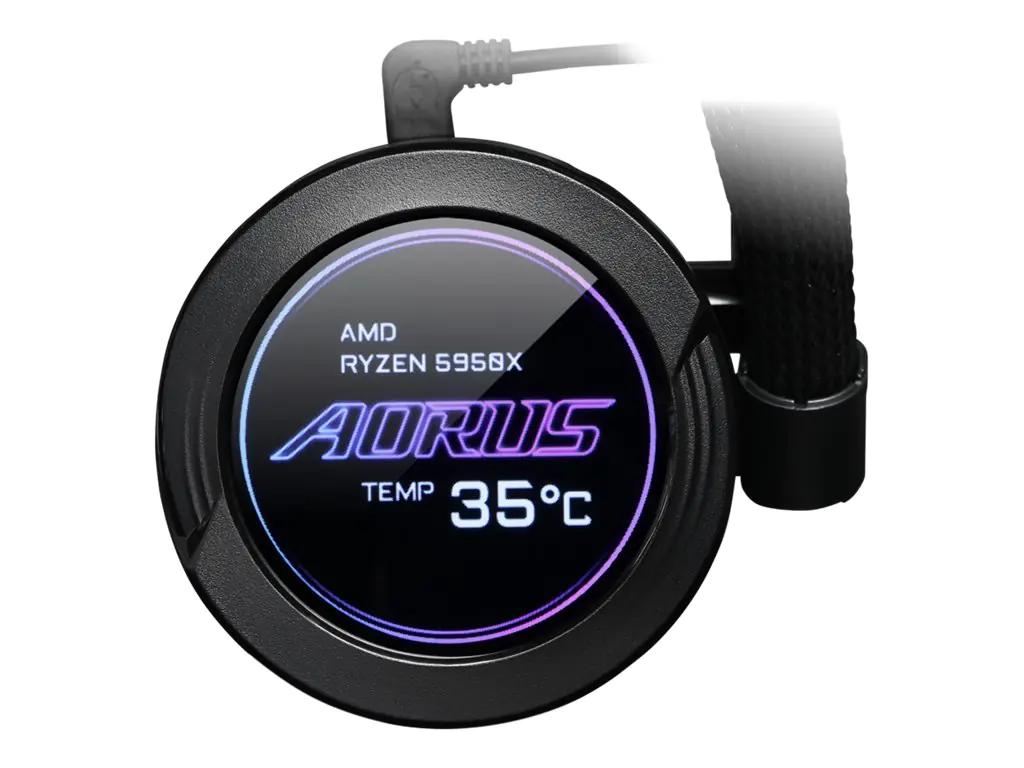 AORUS WATERFORCE X 360 - Prozessor-Flüssigkeitskühlsystem - (für: LGA1156, LGA1366, LGA1155, LGA2011, LGA1150, LGA1151, AM4, LGA2066, TR4, sTRX4, LGA1200) - Aluminium mit Kupferbasis - 120 mm
