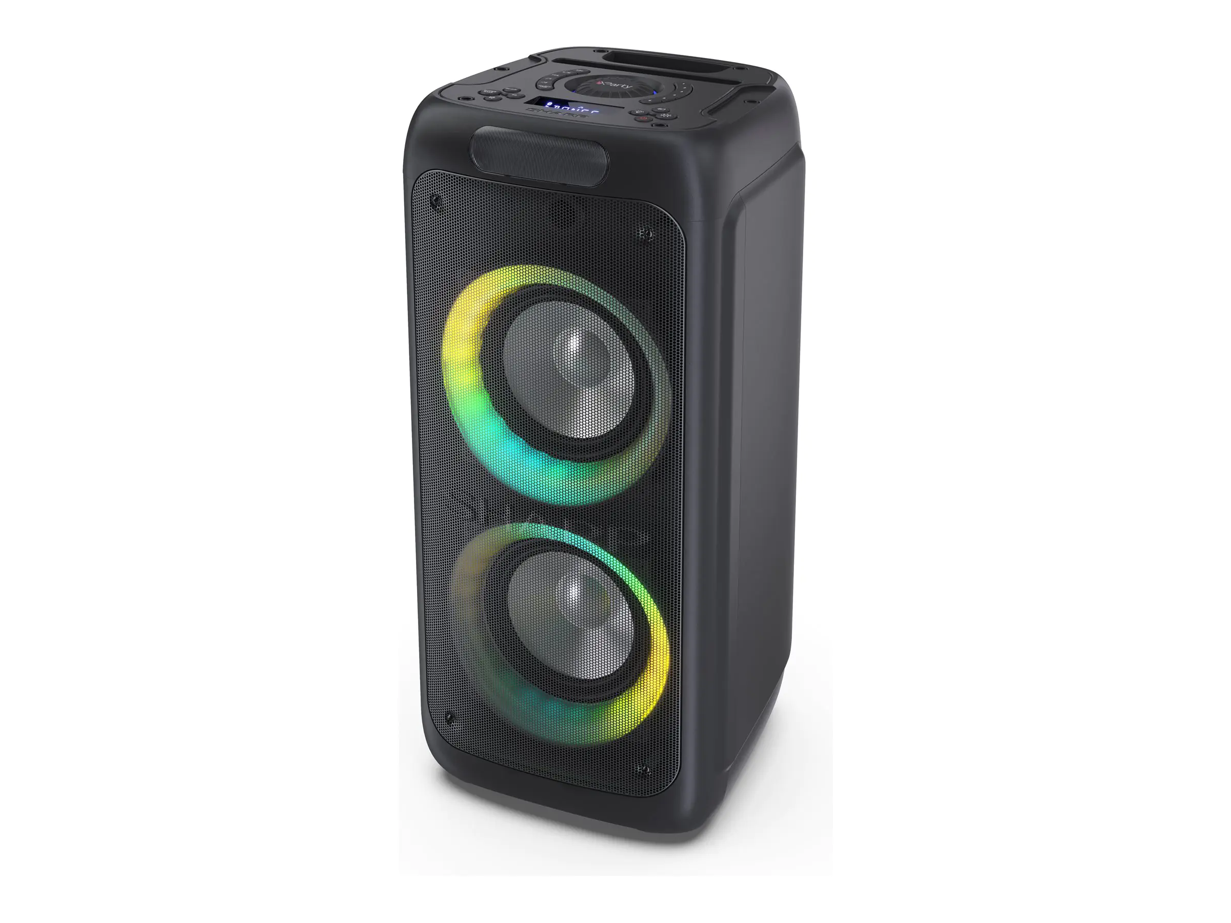 Sharp XParty Street Beat PS-949 - Party-Lautsprecher - kabellos - Bluetooth - App-gesteuert - Schwarz (Grill Farbe - Schwarz)