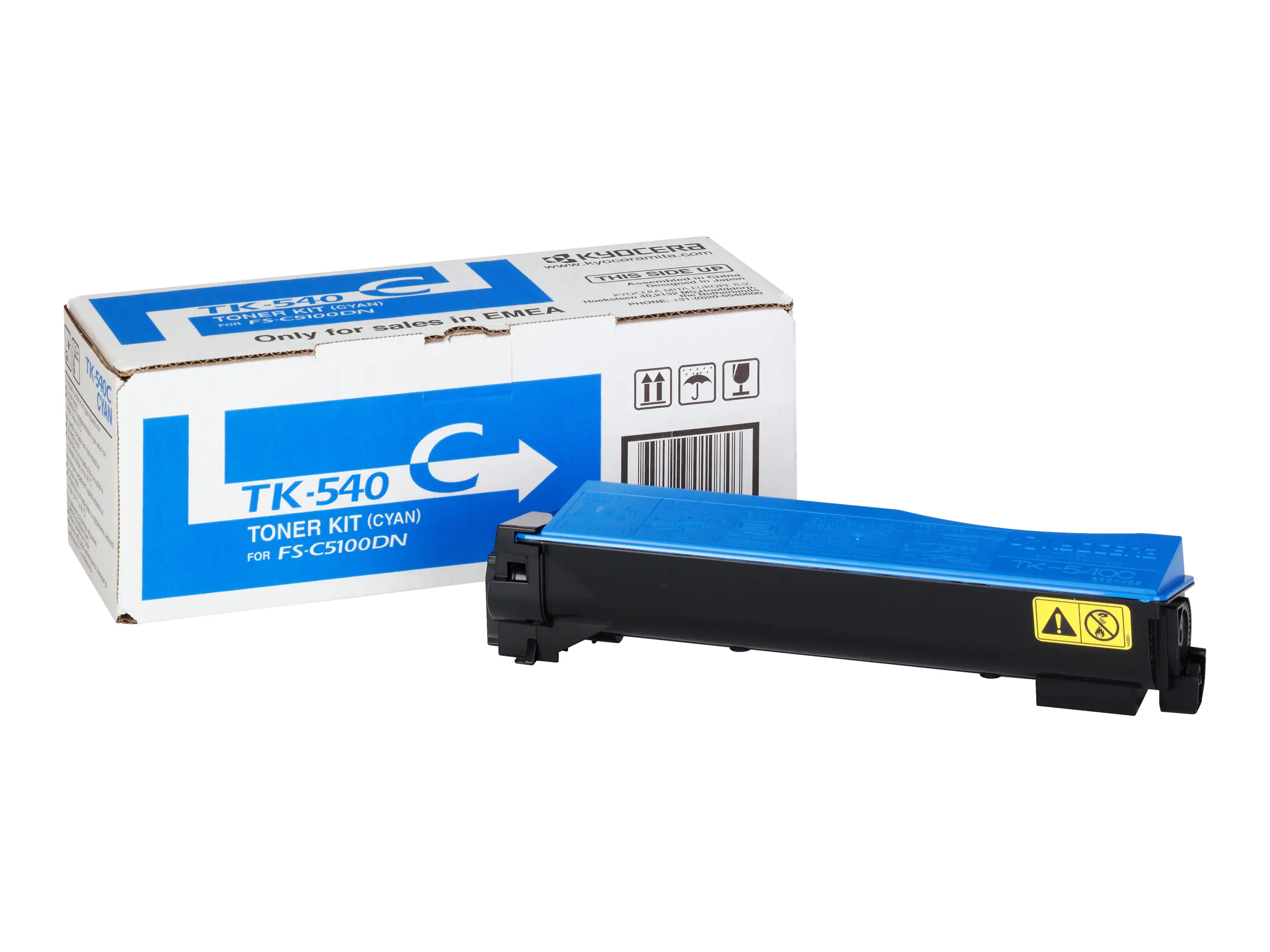 Kyocera TK 540C - Cyan - Original - Tonerpatrone - für FS-C5100DN, C5100DN/KL3