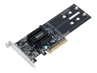 Synology M2D18 - Laufwerksschachtadapter - Erweiterungsschlitz auf 2 x M.2 - M.2 Card - PCIe 2.0 x8 Synology M2D18 - Laufwerksschachtadapter - Erweiterungsschlitz auf 2 x M.2 - M.2 Card - PCIe 2.0 x8