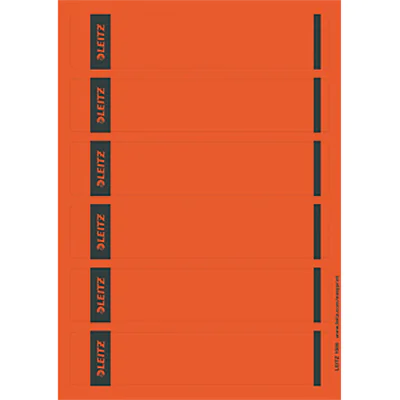 Leitz Ordneretikett 16852025 kurz/breit Papier rot 100 St./Pack.