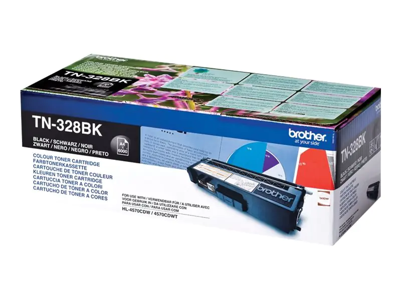 Brother TN328BK - Schwarz - original - Tonerpatrone