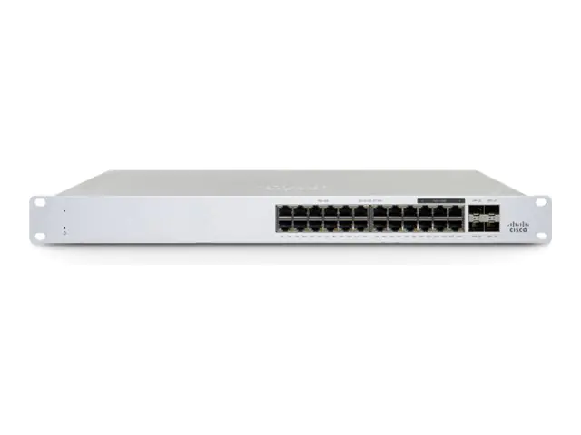 Cisco Meraki MS130-24P - Switch - managed - 24 x 10/100/1000Base-T + 4 x Gigabit SFP - an Rack montierbar - PoE+ (370 W)