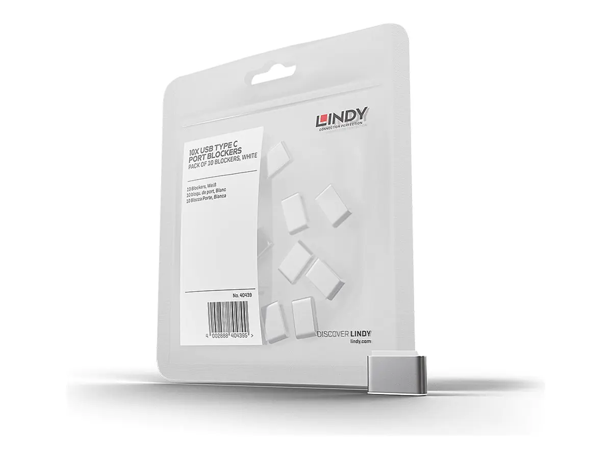 Lindy - Schloss für USB-C-Port - weiß (Packung mit 10)