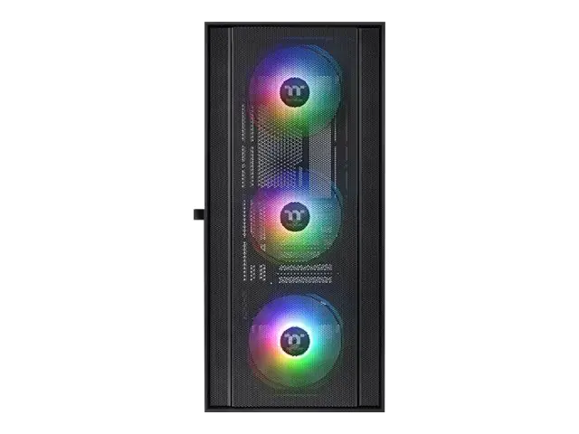 Thermaltake H570 TG - Mid tower - E-ATX - Seitenteil mit Fenster (gehärtetes Glas) - keine Spannungsversorgung (PS/2) - Schwarz - USB/Audio