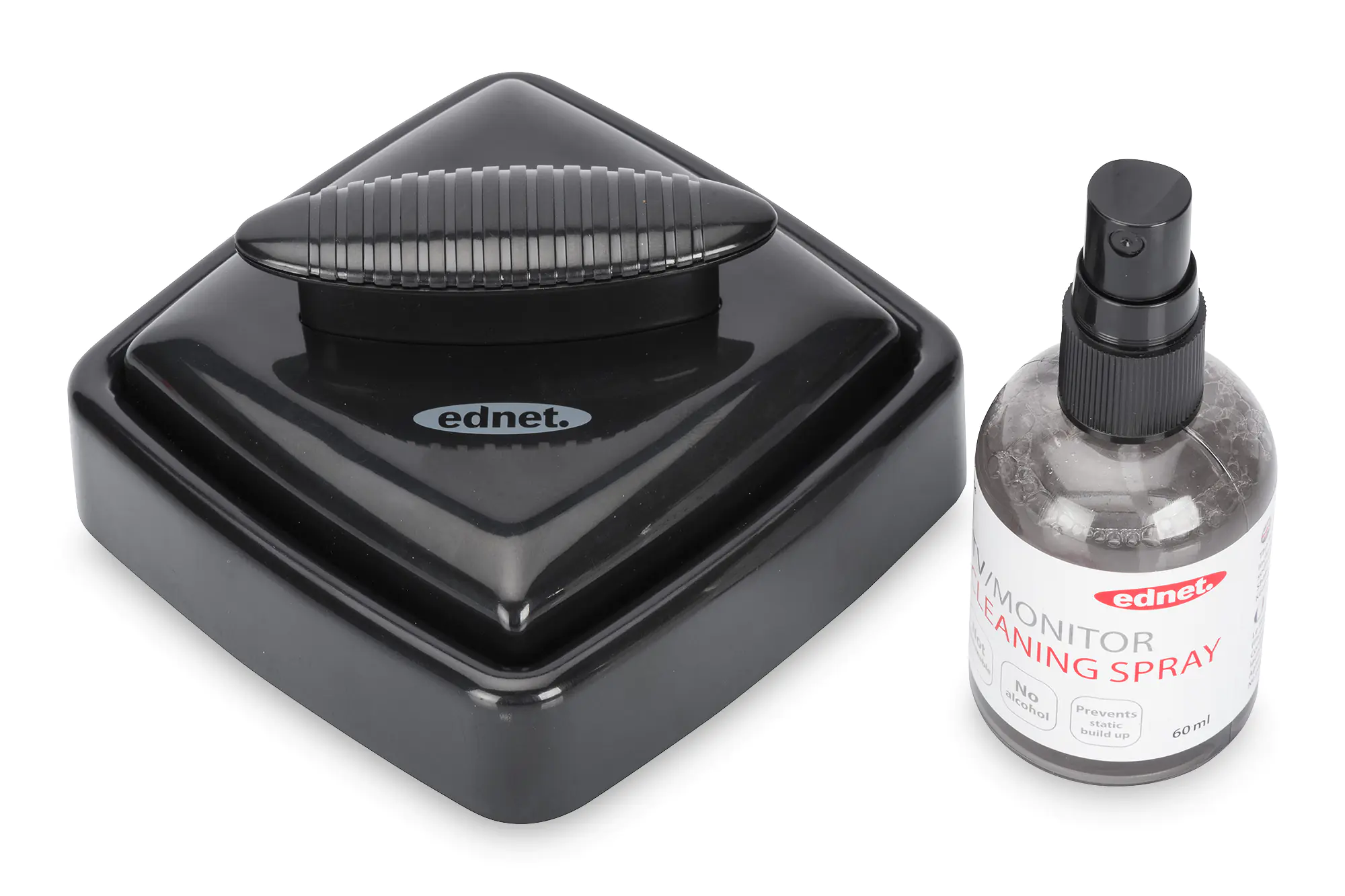 ednet. TV / Monitor Reinigungsspray mit Mikrofaser Reinigungspad 63054
