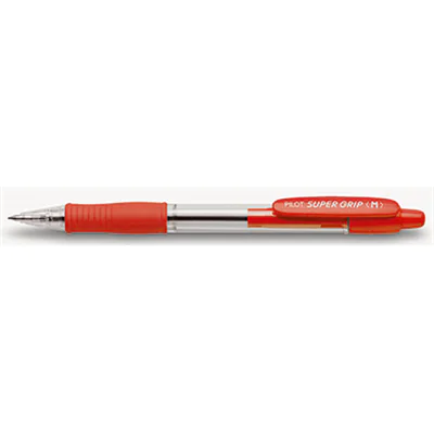 PILOT Druckkugelschreiber SUPER GRIP M 2030002 0,4mm rot PILOT Druckkugelschreiber SUPER GRIP M 2030002 0,4mm rot