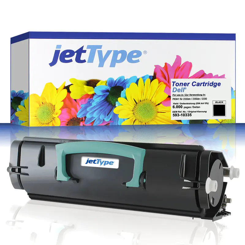 jetType Toner kompatibel zu Dell 593-10335 PK941 schwarz 6.000 Seiten 1 Stück jetType Toner kompatibel zu Dell 593-10335 PK941 schwarz 6.000 Seiten 1 Stück