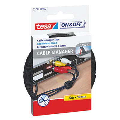 tesa Klettband On & Off 55239-00000 1x500cm schwarz tesa Klettband On & Off 55239-00000 1x500cm schwarz
