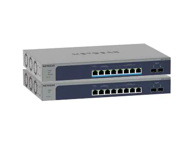 Netgear Smart MS510TXM - Switch - L3 Lite - Smart - 4 x 100/1000/2.5G + 4 x 1/2.5/5/10GBase-T + 2 x 10 Gigabit SFP+ (Uplink) - an Rack montierbar, Desktop