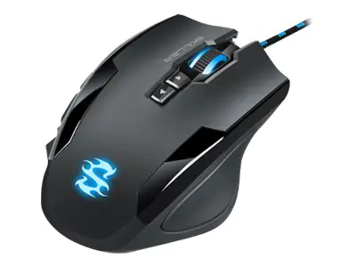Sharkoon SKILLER SGM1 - Maus - optisch - 12 Tasten - kabelgebunden