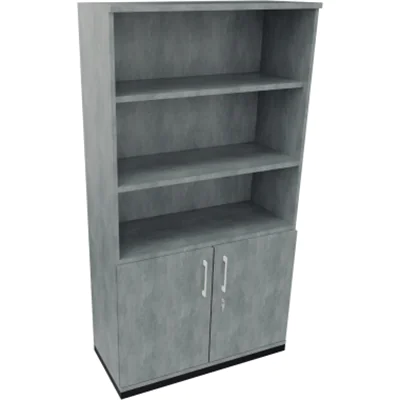 Kombischrank 2OH Tür 3OH Regal B1000xT442xH1869mm an/Beton Kombischrank 2OH Tür 3OH Regal B1000xT442xH1869mm an/Beton