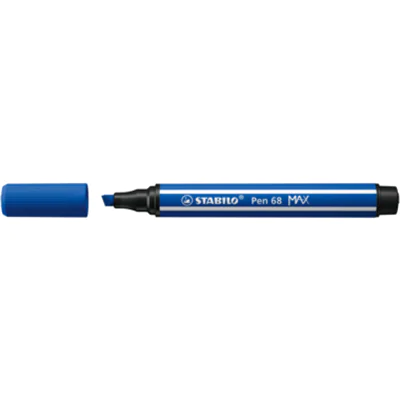 STABILO® Fasermaler Pen 68 MAX 1-5mm mittelblau nicht auswaschbar