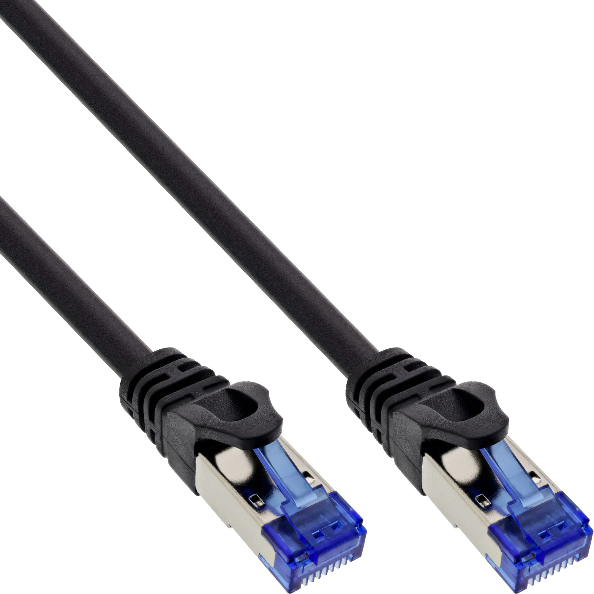 InLine Patchkabel armiert - U/FTP - Cat.6A - schwarz - 20m