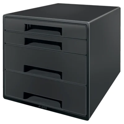 Leitz Schubladenbox Recycle CUBE 4 Schubladen DIN A4 Polystyrol, 90 % recycelt Gehäusefarbe: schwarz Farbe der Schublade: schwarz Leitz Schubladenbox Recycle CUBE 4 Schubladen DIN A4 Polystyrol, 90 % recycelt Gehäusefarbe: schwarz Farbe der Schublade: schwarz