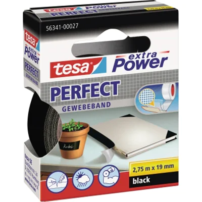tesa Gewebeband extra Power Perfect 56343-00034 38mmx2,75m schwarz tesa Gewebeband extra Power Perfect 56343-00034 38mmx2,75m schwarz