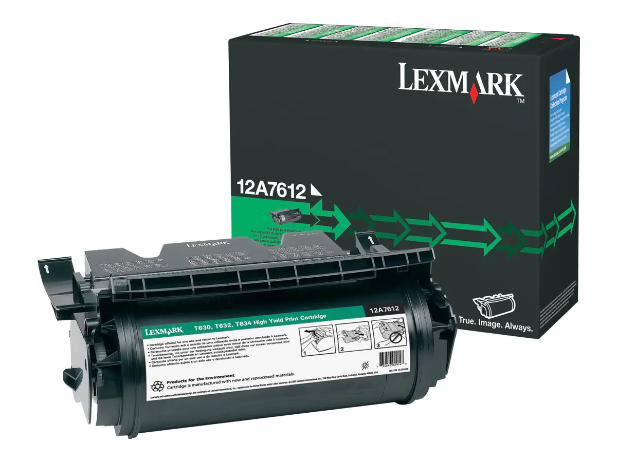 Lexmark Hohe Ergiebigkeit - Schwarz - original 12A7612