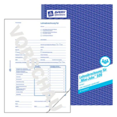 Avery Zweckform Lohnabrechnung 506 DIN A4 50Blatt