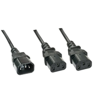 Lindy 30363 - 1 m - C14-Koppler - 2 x C13-Koppler Lindy 30363 - 1 m - C14-Koppler - 2 x C13-Koppler