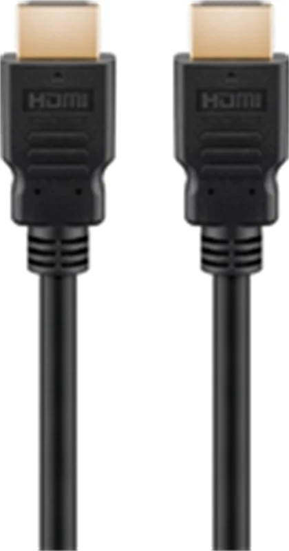 Goobay 58264, 2 m, HDMI Typ A (Standard), HDMI Typ A (Standard), 3D, 48 Gbit/s, Schwarz