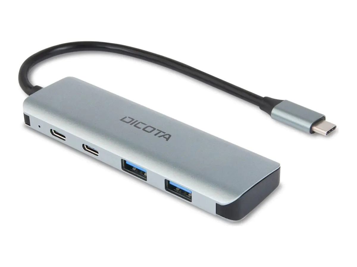 Dicota - Hub - 10 Gbps, 4-in-1 USB C, highspeed - 2 x USB-C 3.2 Gen 2 + 2 x USB 3.2 Gen 2 - Desktop Dicota - Hub - 10 Gbps, 4-in-1 USB C, highspeed - 2 x USB-C 3.2 Gen 2 + 2 x USB 3.2 Gen 2 - Desktop