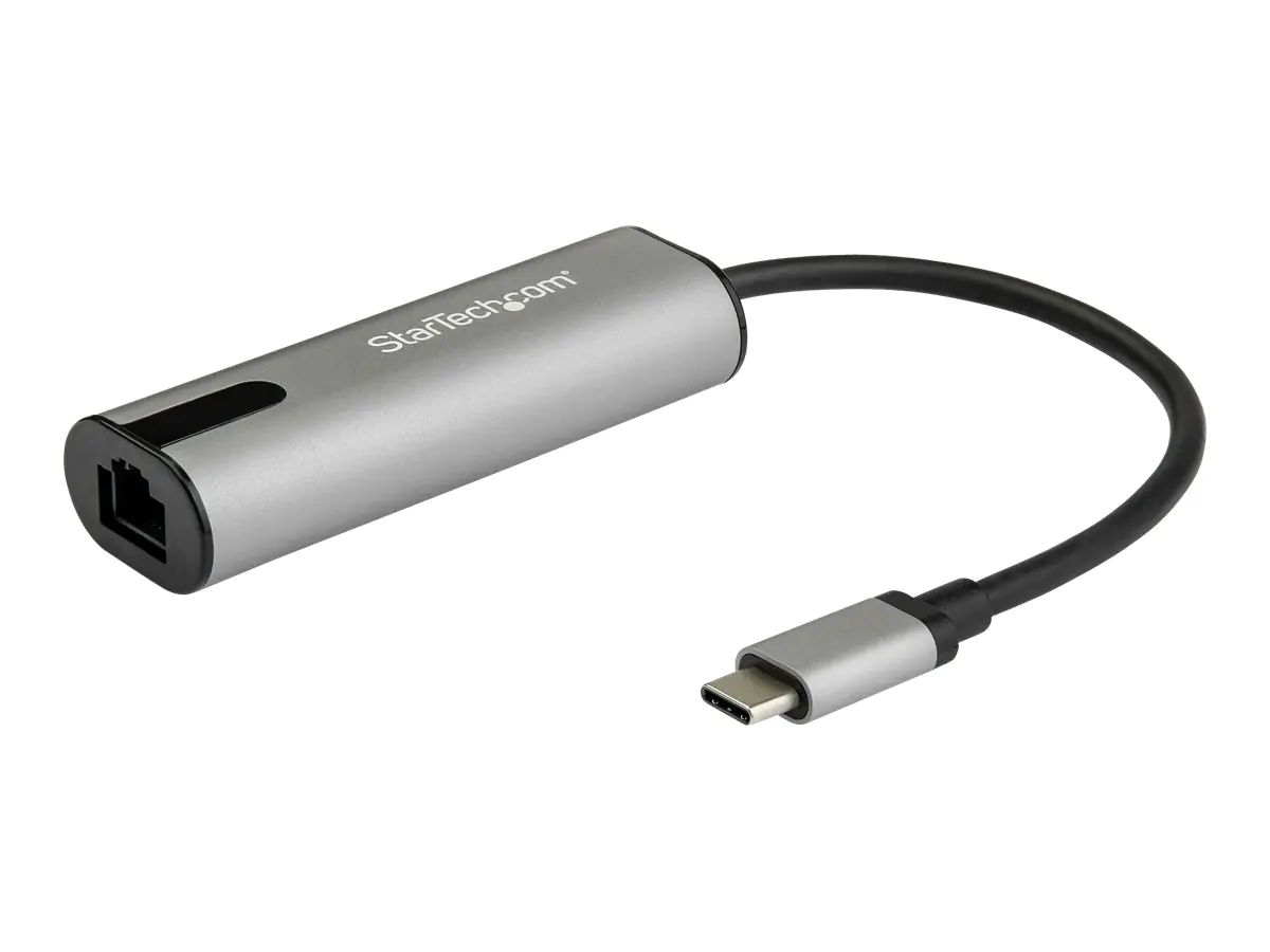 StarTech US2GC30 USB LAN Adapter (USB-C auf Gigabit Network / RJ45 Adapter, 2.5 GBASE-T) - Netzwerkadapter - USB-C - 10M/100M/1G/2,5 Gigabit Ethernet x 1 + USB 3.0 - Schwarz, Space-grau StarTech US2GC30 USB LAN Adapter (USB-C auf Gigabit Network / RJ45 Adapter, 2.5 GBASE-T) - Netzwerkadapter - USB-C - 10M/100M/1G/2,5 Gigabit Ethernet x 1 + USB 3.0 - Schwarz, Space-grau