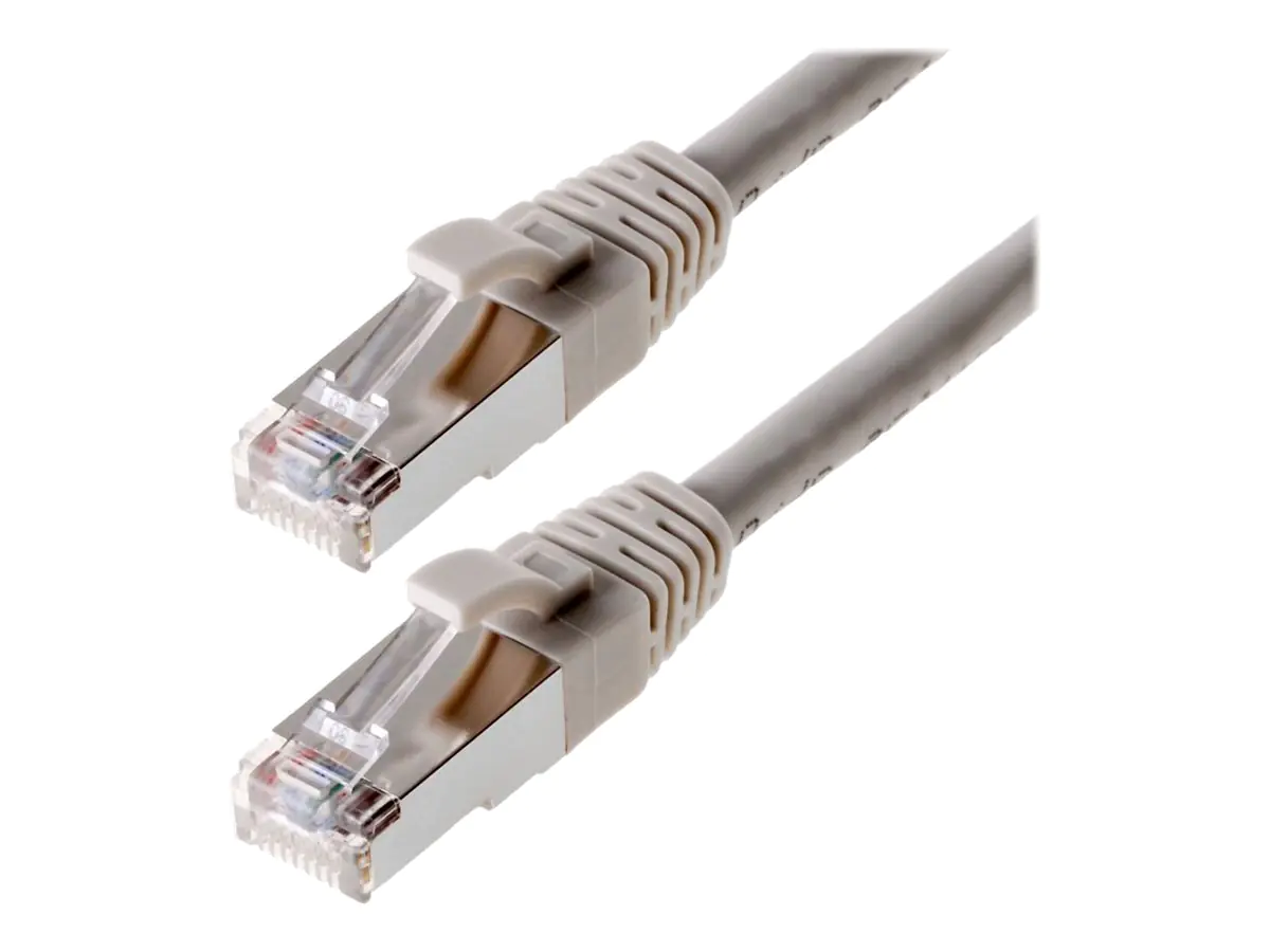 Helos - Patch-Kabel - RJ-45 (M) bis RJ-45 (M) - 2 m - SF/UTP - CAT 5e - ohne Haken - Grau Helos - Patch-Kabel - RJ-45 (M) bis RJ-45 (M) - 2 m - SF/UTP - CAT 5e - ohne Haken - Grau