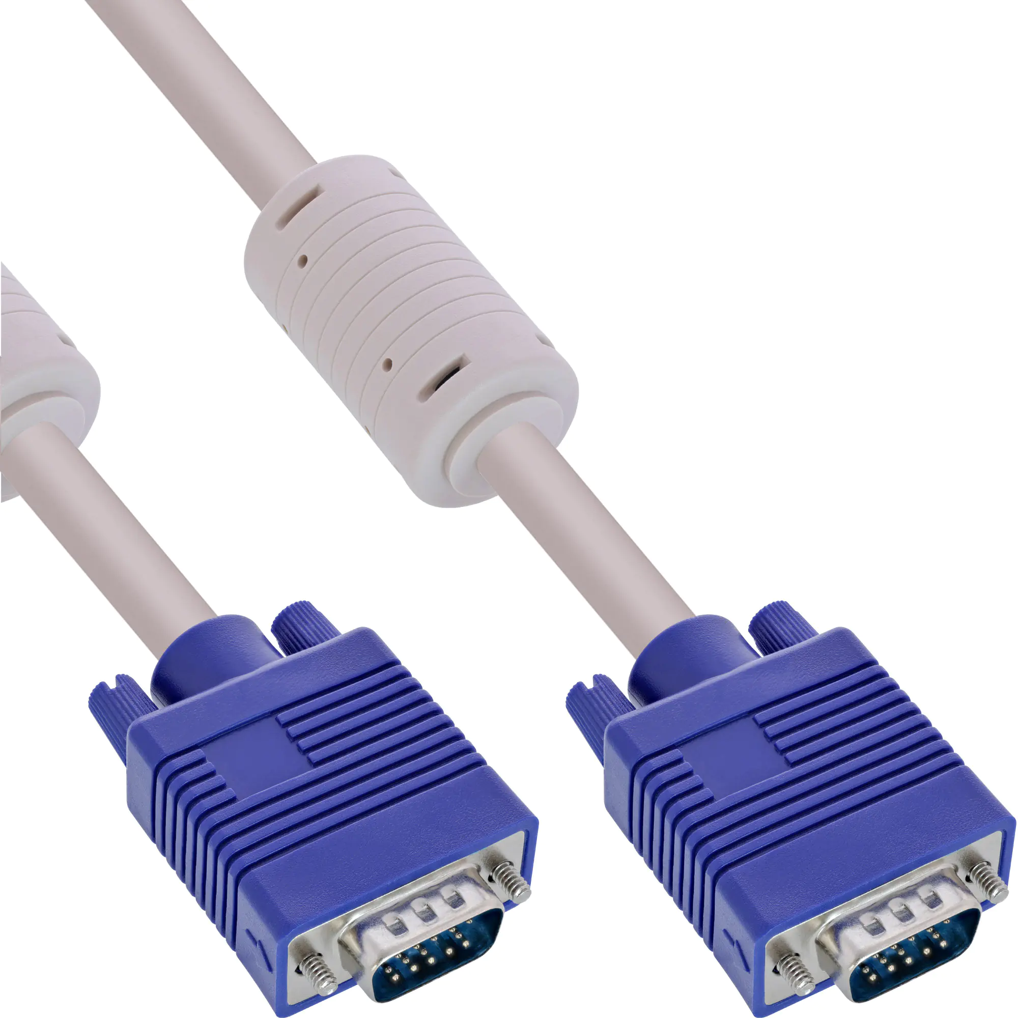 InLine S-VGA Kabel - 15pol HD Stecker / Stecker - grau - 15m 17713