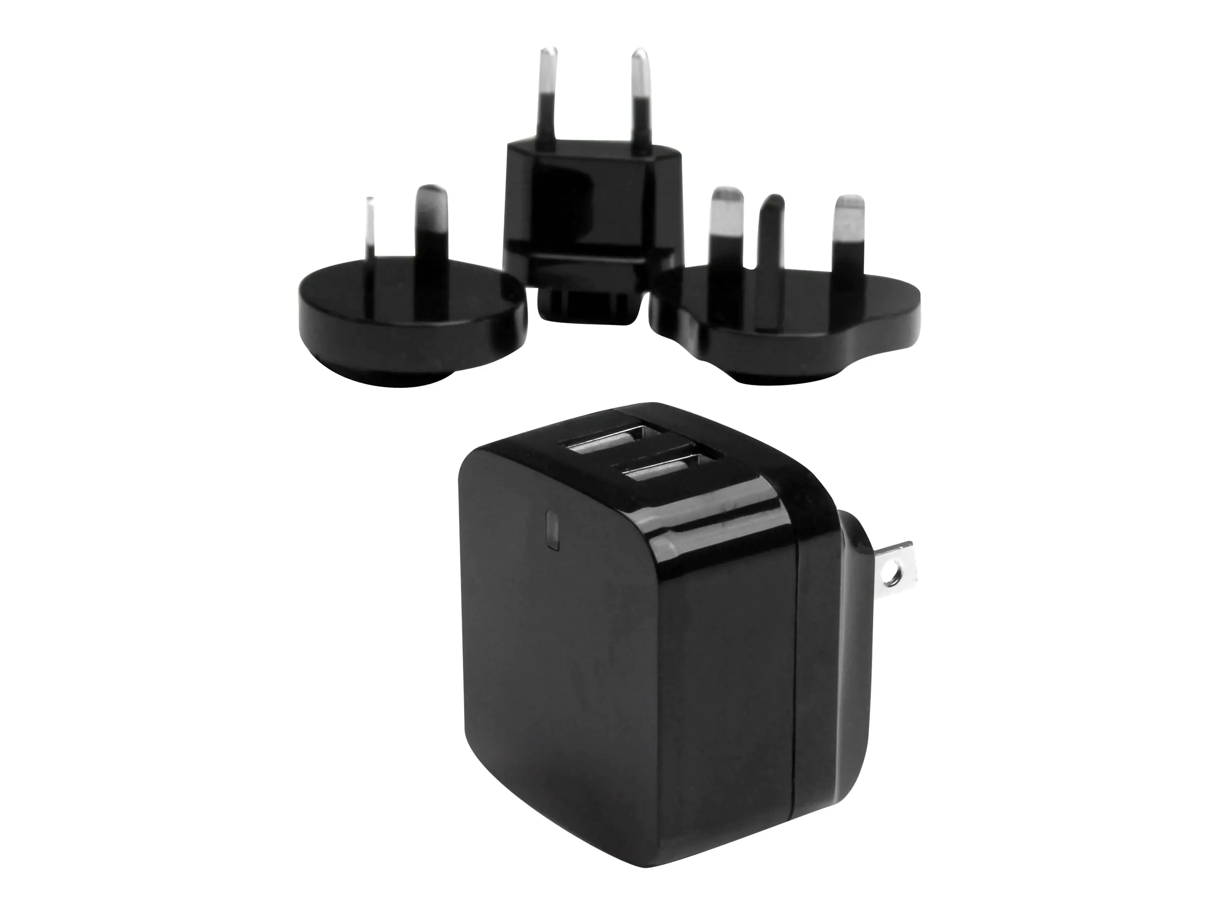 StarTech 2 Port USB Ladegerät / Netzteil - 2-fach Ladestecker 17 Watt / 3.4 Amp - Dual Reiseladegerät 110 / 220V - Weiß - Netzteil - 17 Watt - 3.4 A - 2 Ausgabeanschlussstellen (USB) - Schwarz - für P/N: USBLT1MWS, USBLT2MBR, USBLT2MW, USBLT30CMW, USBLTM1