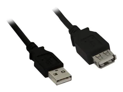 InLine - USB-Verlängerungskabel - USB (M) zu USB (W) - 1 m - Schwarz InLine - USB-Verlängerungskabel - USB (M) zu USB (W) - 1 m - Schwarz