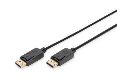 ASSMANN - DisplayPort-Kabel - DisplayPort (M) zu DisplayPort (M) - 1 m - geformt - Schwarz