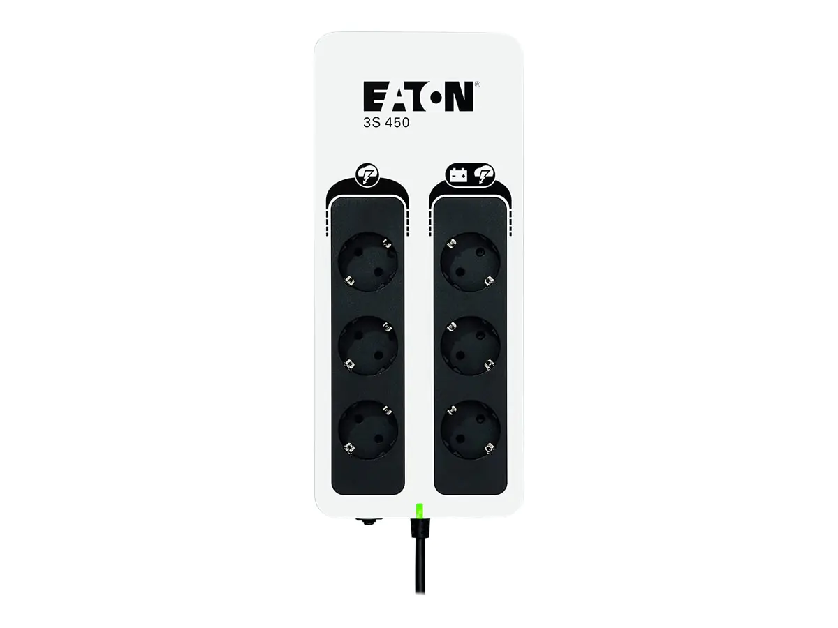 Eaton 3S 450 - USV - Wechselstrom 220-240 V - 270 Watt - 450 VA - 1-phasig - Ausgangsanschlüsse: 6