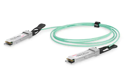 DIGITUS - 100GBase Direktanschlusskabel - QSFP28 zu QSFP28 - 10 m - Glasfaser - Duplex - SFF-8431/SFF-8432 - Active Optical Cable (AOC)