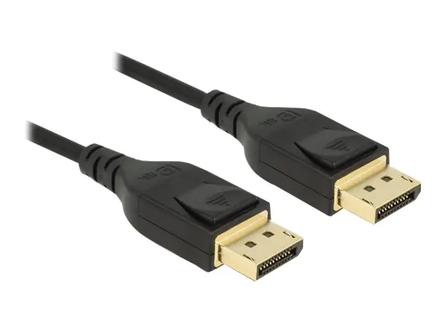 Delock - DisplayPort-Kabel - DisplayPort (M) zu DisplayPort (M) - DisplayPort 1.4 - 2 m - 8K Unterstützung - Schwarz Delock - DisplayPort-Kabel - DisplayPort (M) zu DisplayPort (M) - DisplayPort 1.4 - 2 m - 8K Unterstützung - Schwarz