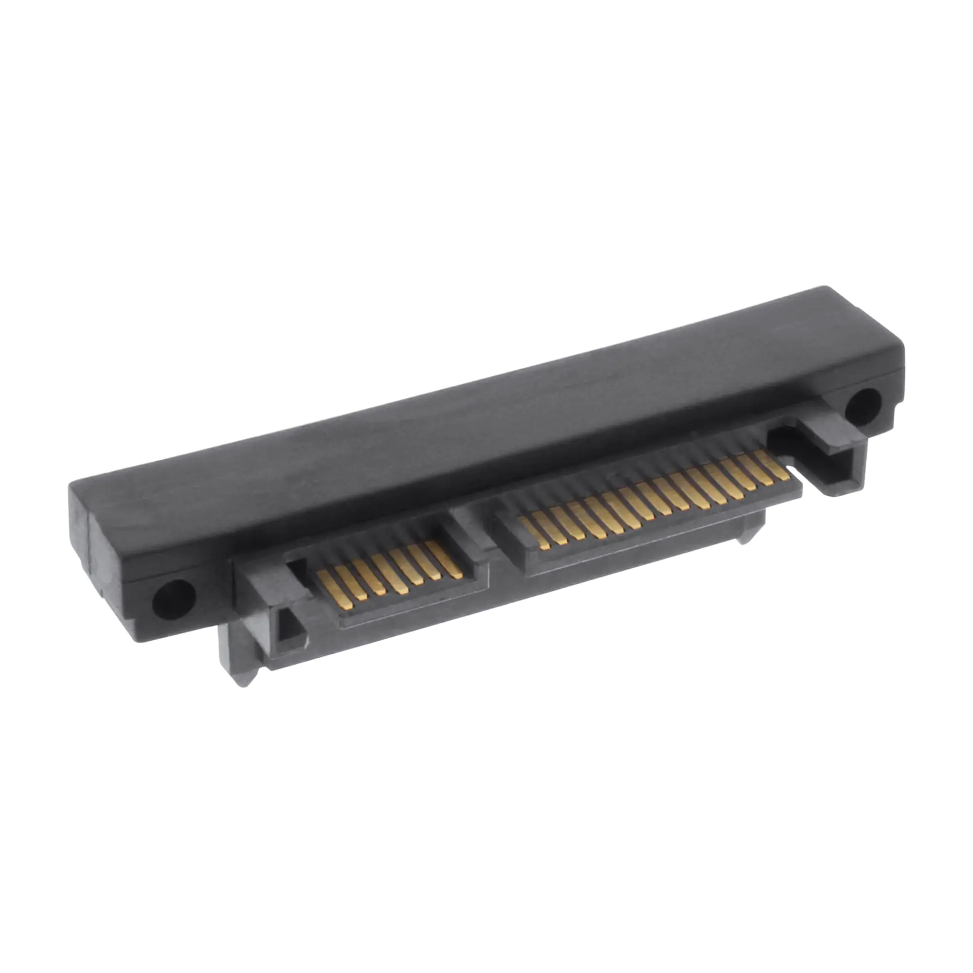 InLine - SATA-Adapter, drehbar - SATA Combo (M) zu SATA Combo (W) - 90° Stecker - Schwarz