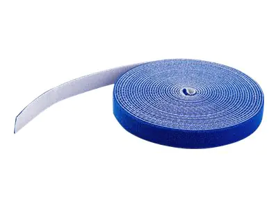 StarTech HKLP25BL Klettkabelbinder (7,6m, frei zuschneidbar & wiederverwendbar) blau - Klettverschluss - 7.62 m - Blau - für P/N: CABSHF2POST2, HKLP25, HKLP25GN, HKLP25RD, HKLP25YW