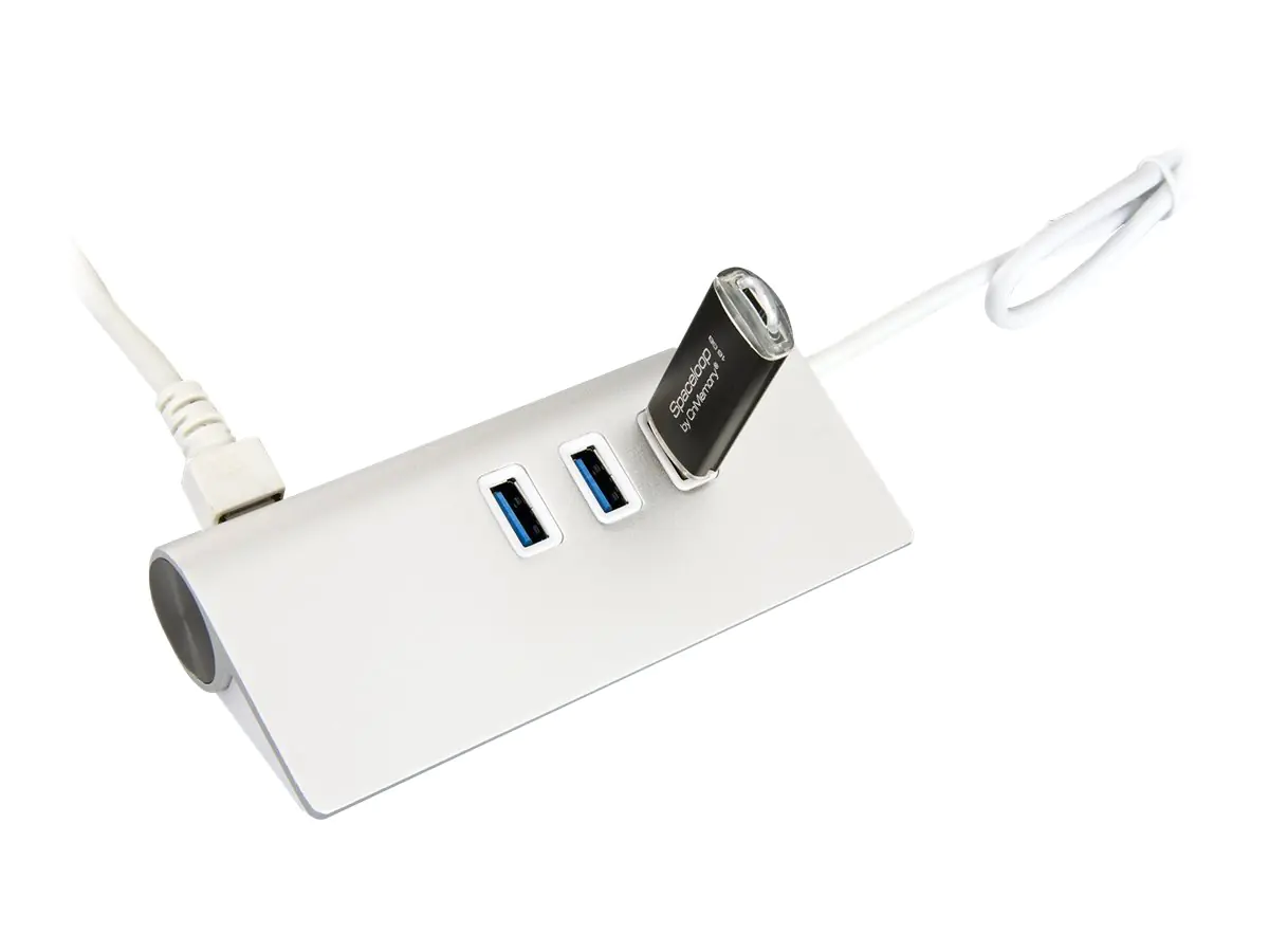 Exsys EX-1132-N - Hub - 3 x USB 3.2 Gen 1 + 1 x 10/100/1000 - Desktop Exsys EX-1132-N - Hub - 3 x USB 3.2 Gen 1 + 1 x 10/100/1000 - Desktop