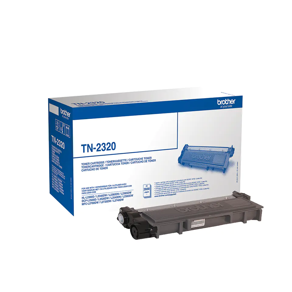 Brother TN2320 - Schwarz - Original - Tonerpatrone - für Brother DCP-L2500, L2520, L2560, HL-L2300, L2340, L2360, L2365, MFC-L2700, L2720, L2740 Brother TN2320 - Schwarz - Original - Tonerpatrone - für Brother DCP-L2500, L2520, L2560, HL-L2300, L2340, L2360, L2365, MFC-L2700, L2720, L2740