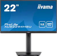 iiyama ProLite XUB2294HSU-B2 - LED-Monitor - 55.9 cm (22") (21.5" sichtbar) - 1920 x 1080 Full HD (1080p) @ 75 Hz - VA - 250 cd/m² - 3000:1 - 1 ms - HDMI, DisplayPort - Lautsprecher - mattschwarz