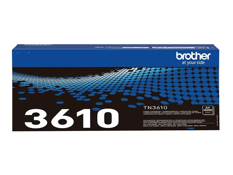 Brother TN3610 - Schwarz - original - Box - Tonerpatrone - für Brother HL-L6210DW, HL-L6410DN, HL-L6415DN, MFC-L6710DW, MFC-L6910DN, MFC-L6915DN Brother TN3610 - Schwarz - original - Box - Tonerpatrone - für Brother HL-L6210DW, HL-L6410DN, HL-L6415DN, MFC-L6710DW, MFC-L6910DN, MFC-L6915DN