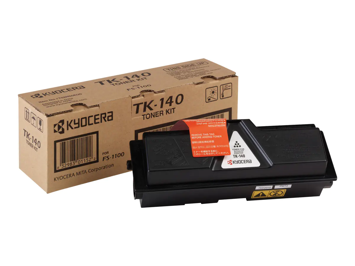 Kyocera TK 140 - Schwarz - Original - Tonerpatrone - für FS-1100, 1100N, 1100TN/KL3 Kyocera TK 140 - Schwarz - Original - Tonerpatrone - für FS-1100, 1100N, 1100TN/KL3