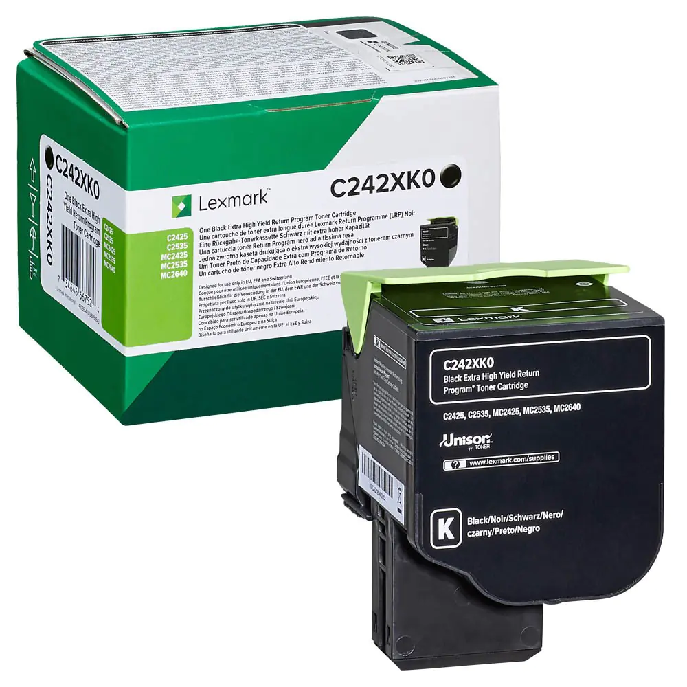 Lexmark - Extrahohe Kapazität - Schwarz - Original - Tonerpatrone LCCP, LRP - für Lexmark C2425dw, C2535dw, MC2425adw, MC2535adwe, MC2640adwe Lexmark - Extrahohe Kapazität - Schwarz - Original - Tonerpatrone LCCP, LRP - für Lexmark C2425dw, C2535dw, MC2425adw, MC2535adwe, MC2640adwe