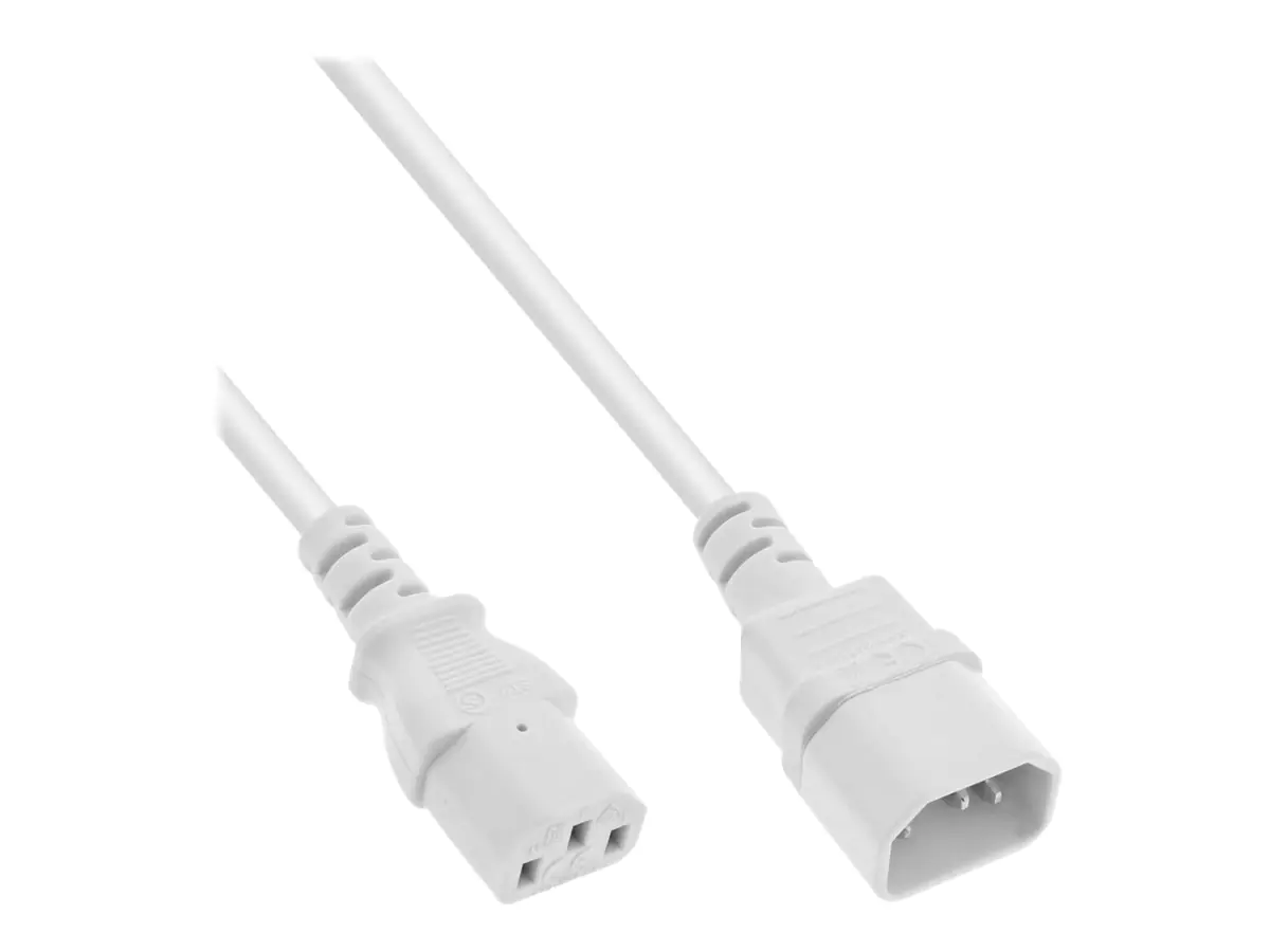 InLine - Spannungsversorgungs-Verlängerungskabel - power IEC 60320 C13 zu IEC 60320 C14 - 250 V - 1.5 m - weiß InLine - Spannungsversorgungs-Verlängerungskabel - power IEC 60320 C13 zu IEC 60320 C14 - 250 V - 1.5 m - weiß