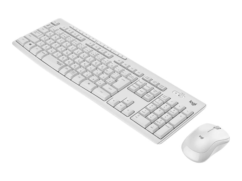 Logitech MK295 Silent - Tastatur-und-Maus-Set - kabellos - 2.4 GHz - Spanisch - Off White