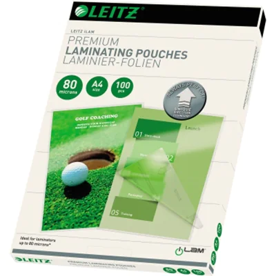 Leitz Laminierfolie UDT 74780000 DIN A4 80mic 100 St./Pack. Leitz Laminierfolie UDT 74780000 DIN A4 80mic 100 St./Pack.