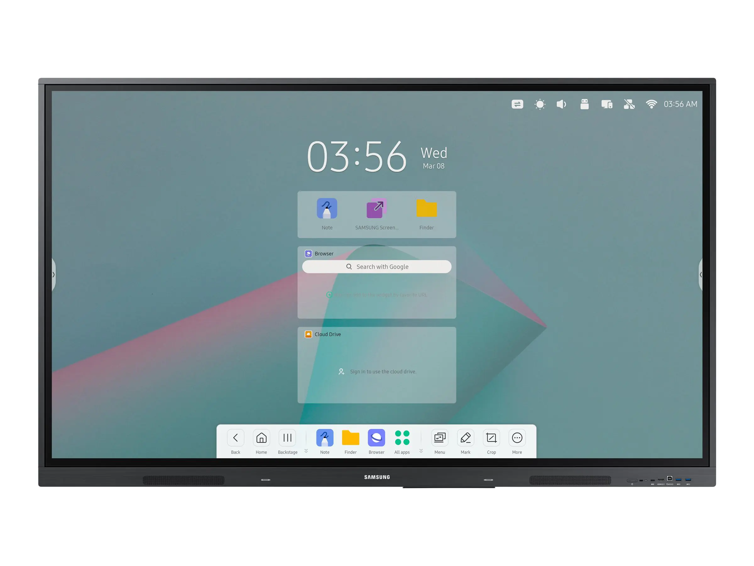 Samsung Interactive Display WA65C - 165 cm (65") Diagonalklasse WAC Series LCD-Display mit LED-Hintergrundbeleuchtung - Bildung / Geschäftswesen - mit Touchscreen (Multi-Touch) - Android - 4K UHD (2160p) 3840 x 2160
