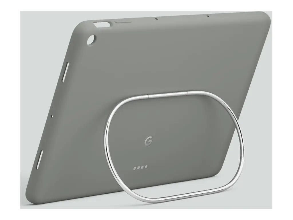 Google - Hintere Abdeckung für Tablet - Silikon, Edelstahlring - haselnussbraun - für Google Pixel Tablet