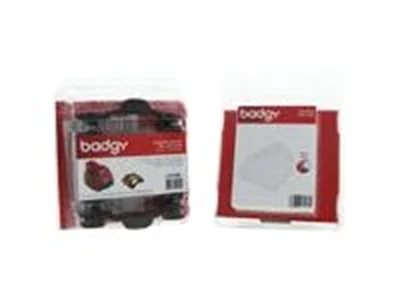 Badgy Full kit - YMCKO - Druckerfarbband-Kassette/PVC-Karten-KIt - für Badgy 1st Generation